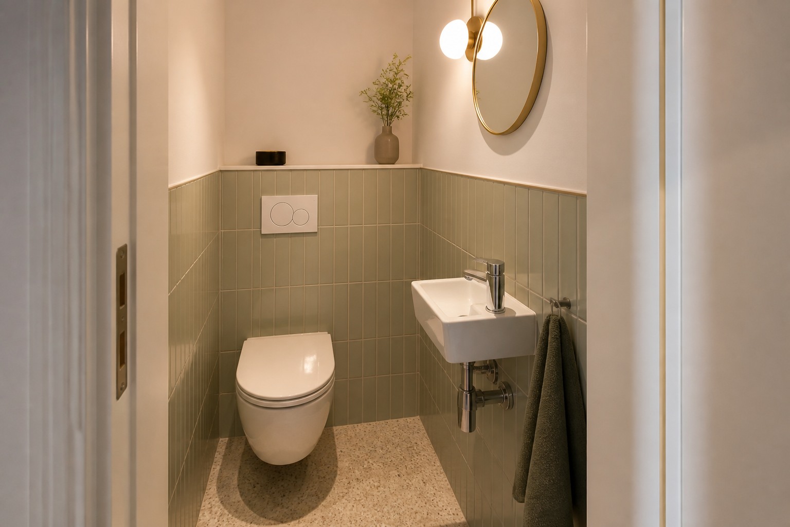 Fertiggestelltes kompaktes Gäste-WC